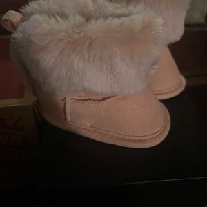 Baby pink boots